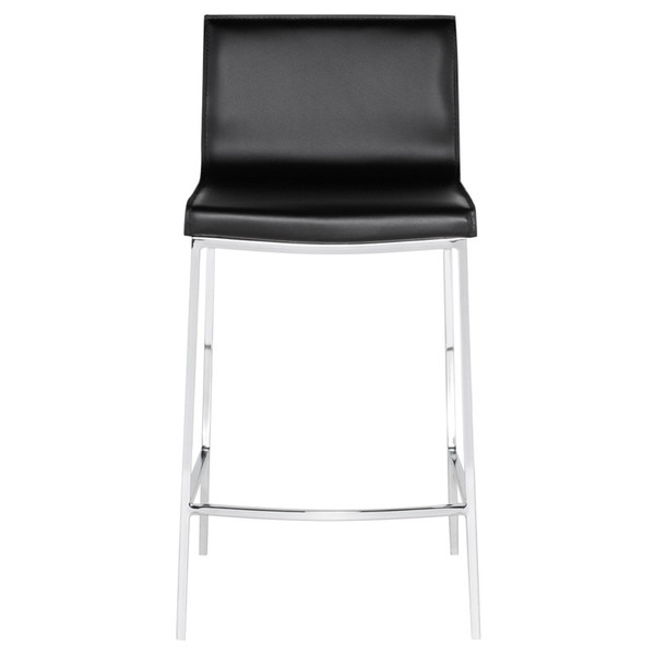 Colter Counter Stool - Black/Silver HGAR304 By Nuevo Living