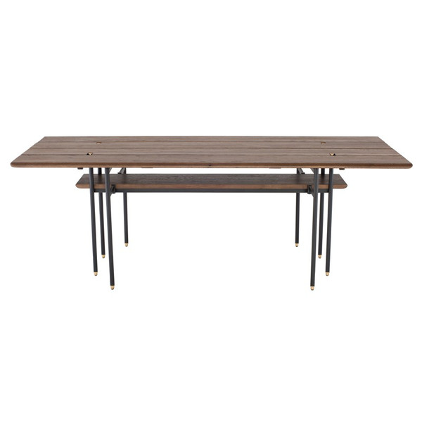 Stacking Drop Leaf Dining Table - Smoked/Black HGDA686 By Nuevo Living