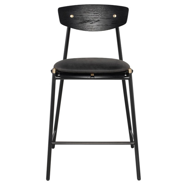 Kink Bar Stool - Storm Black/Black HGDA777 By Nuevo Living