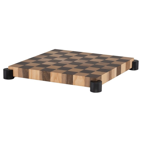 Chess Set Gaming Table - Smoked/Black HGDA879 By Nuevo Living
