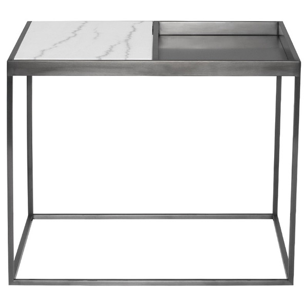 Corbett Side Table - White/Graphite HGNA525 By Nuevo Living