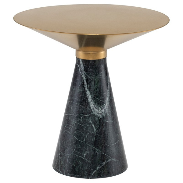 Iris Side Table - Gold/Green HGNA548 By Nuevo Living