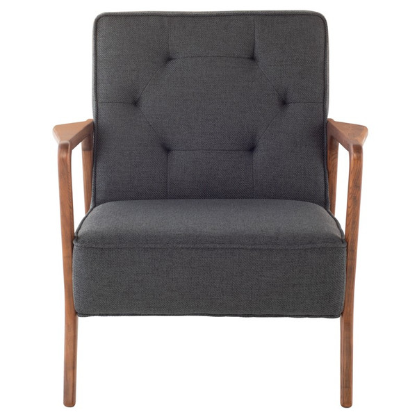 Eloise Occasional Chair - Storm Grey/Walnut HGSC280 By Nuevo Living