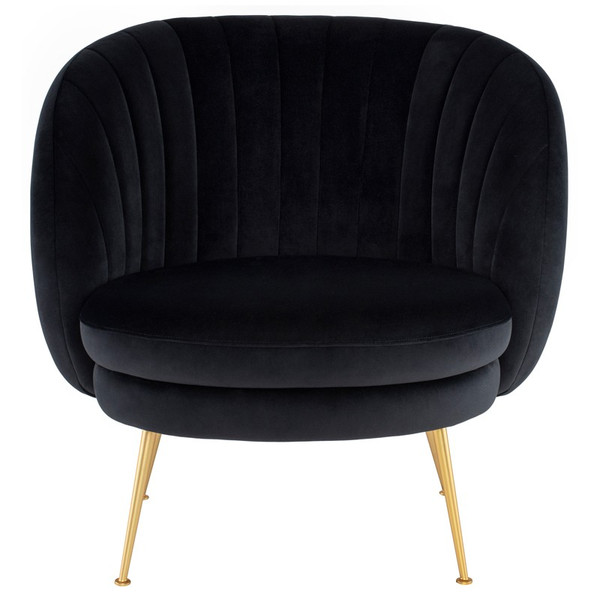 Sebastian Occasional Chair - Black/Gold HGSC448 By Nuevo Living