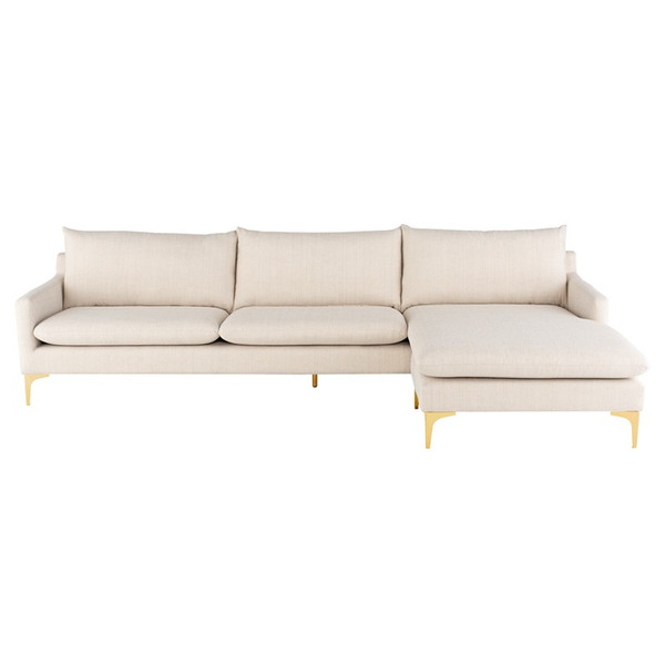 Anders Sectional - Sand/Gold HGSC482 By Nuevo Living