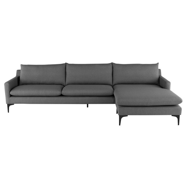 Anders Sectional - Slate Grey/Black HGSC487 By Nuevo Living