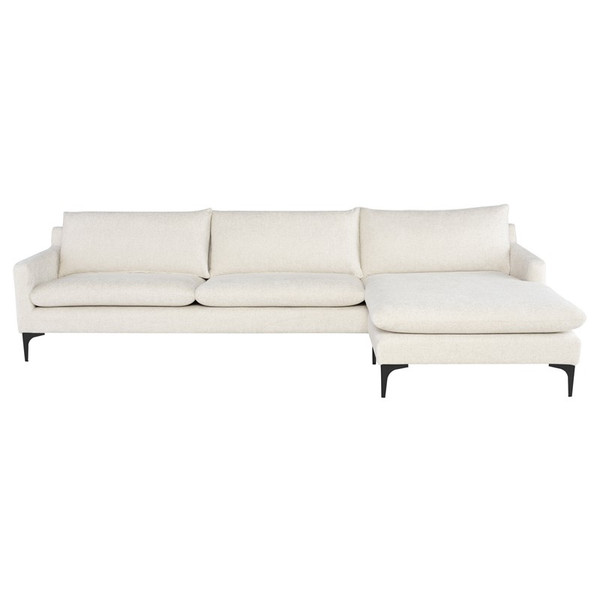 Anders Sectional - Coconut/Black HGSC813 By Nuevo Living