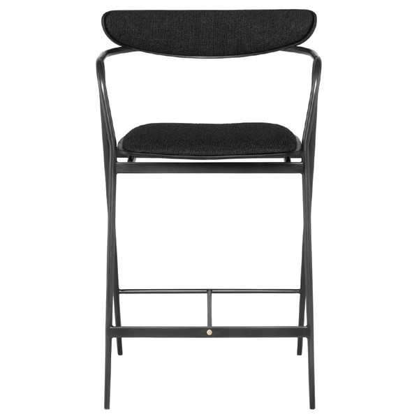 Gianni Counter Stool - Activated Charcoal/Black HGSR799 By Nuevo Living