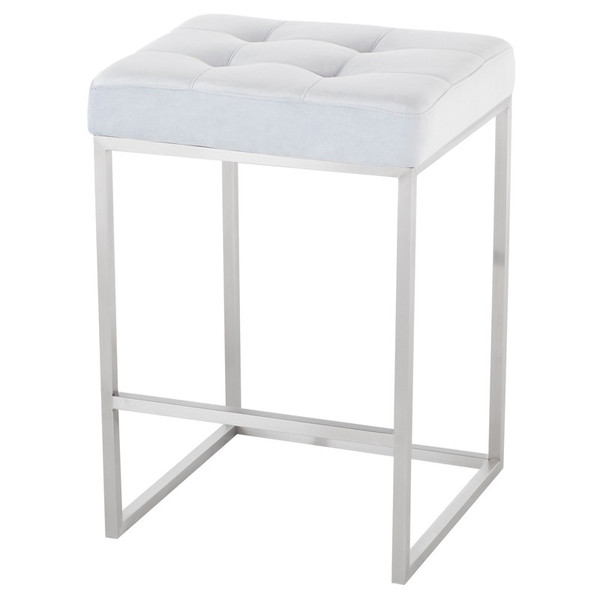 Chi Counter Stool - Ice Blue/Silver HGSX523 By Nuevo Living