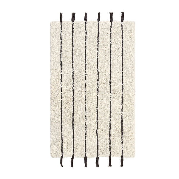 Arbor Stripe Tassel Cotton Tufted Rug By Ink+Ivy II72-1236
