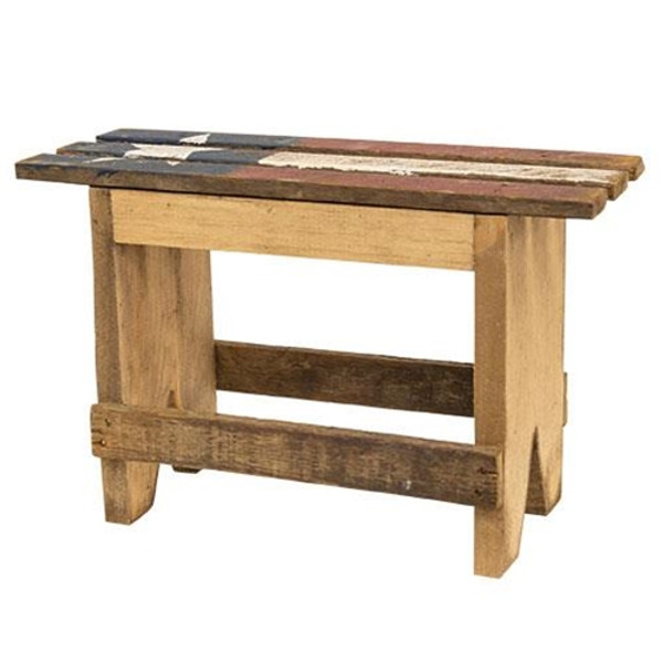 Rustic Lath Americana Stool G22207 By CWI Gifts