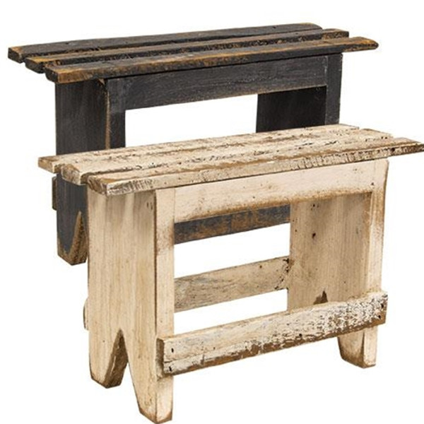 Rustic Lath Stool 2 Asstd. (Pack Of 2) G22208 By CWI Gifts