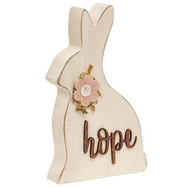 Hope Bunny Chunky Sitter G35869 By CWI Gifts