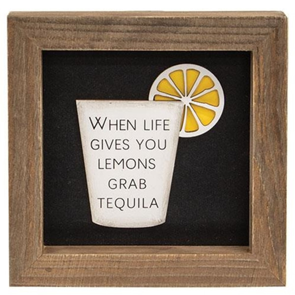When Life Gives You Lemons Shadowbox Frame G35876 By CWI Gifts