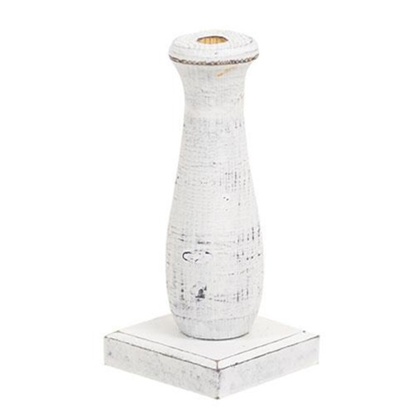 CWI Gifts G35954 Curvy White Spindle Flower Holder