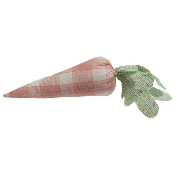 *Fabric Pink Plaid Carrot GADC2996 By CWI Gifts