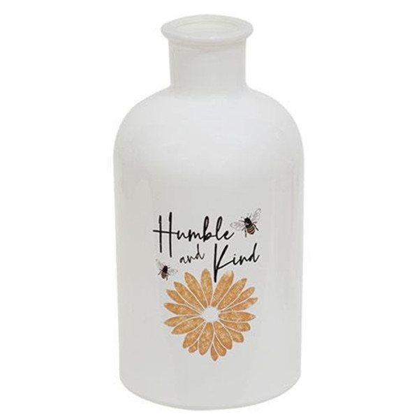 Bee Humble And Kind Glass Bottle GAS24202 By CWI Gifts