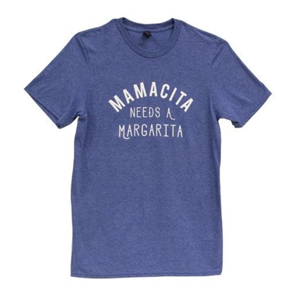 CWI Gifts GL108XL Mamacita Needs A Margarita T-Shirt Heather Blue XL