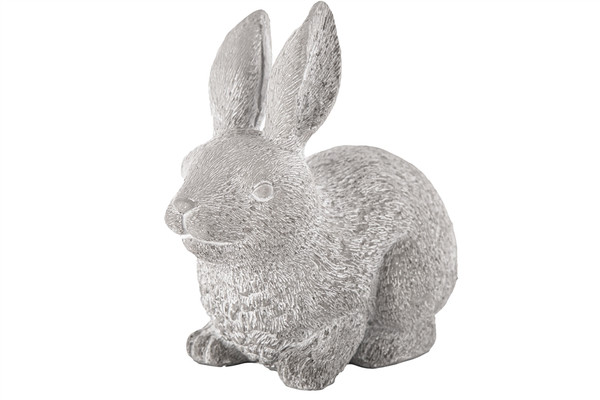 Cement Sitting Baby Bunny Figurine Washed Concrete Finish Gray (Pack Of 6) 28218 By Urban Trends