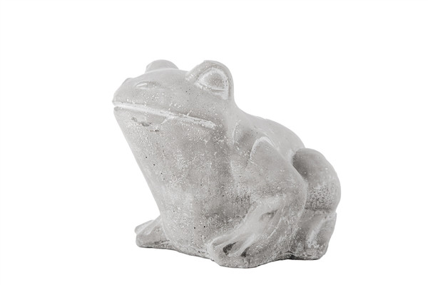 Cement Northern Rainfrog Figurine Lg Washed Concrete Finish Gray (Pack Of 4) 41559 By Urban Trends