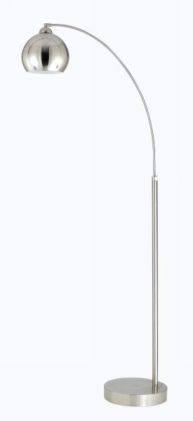 BO-2030-1L-BS Matel Shade Floor Lamp - Brushed Steel by Calighting