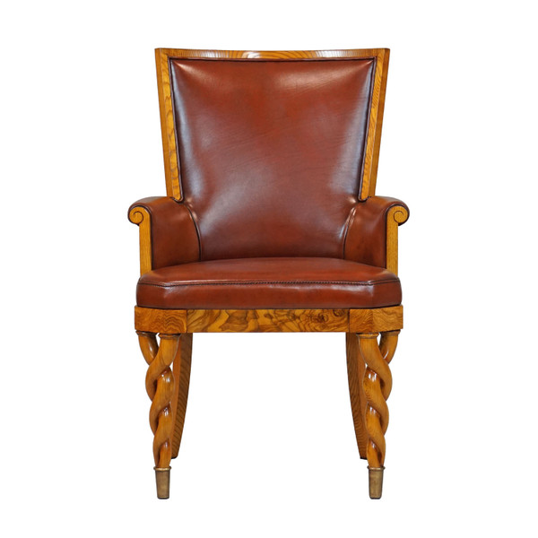 34430/1MED/ASH-BR Vintage Arm Chair Alexander Med Ash