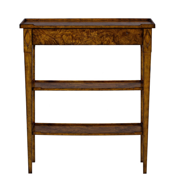 34457MAD Vintage Wall Console Table Med Ash Distress Mad Med Ash Distressed