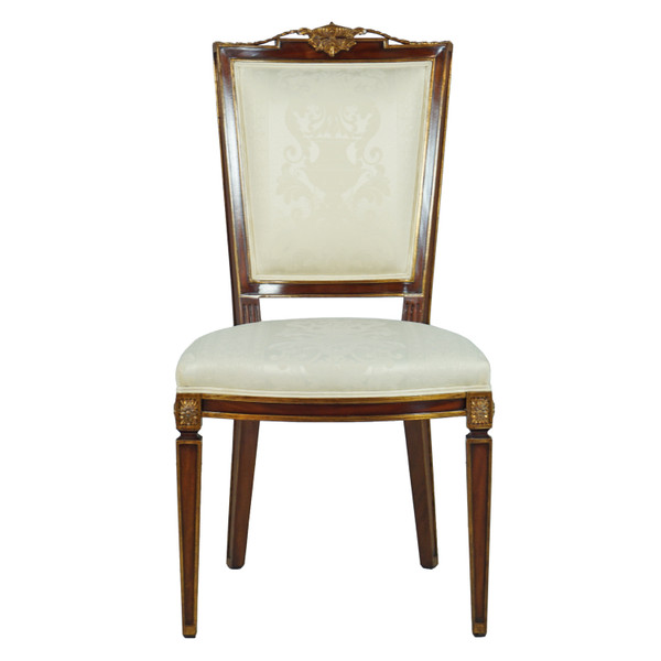 33499/2EM/NF11-C Vintage Carved Maitre Side Chair Em Em