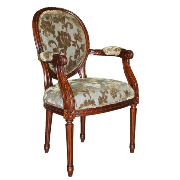 33464/1NWND-078 Vintage Louis Xvi Arm Chair Nwnd