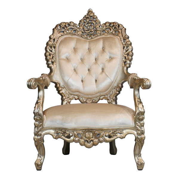 34620NF15-053 Vintage French Rococo Arm Chair Nf15