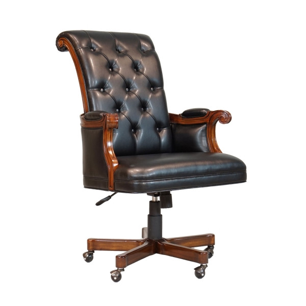 34213EM/BL Vintage Swivel Chair Louis Em