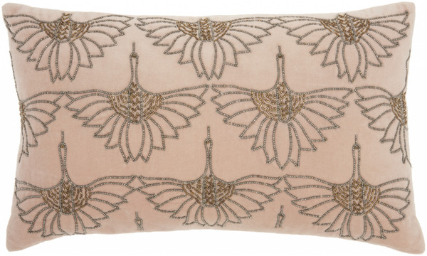 Brilliant Blush Pink Lumbar Pillow 385988 By Homeroots