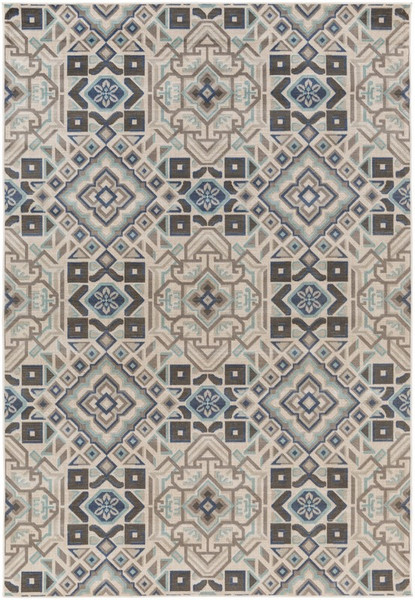 Surya Mavrick Machine Made Blue Rug MAV-7023 - 5'4" x 7'8"