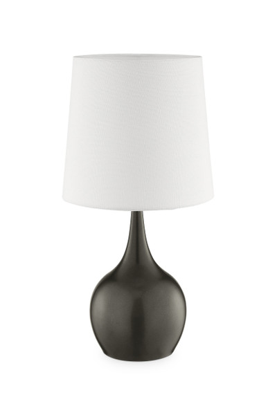 Minimalist Light Gray Table Lamp With Touch Switch 468692 By Homeroots
