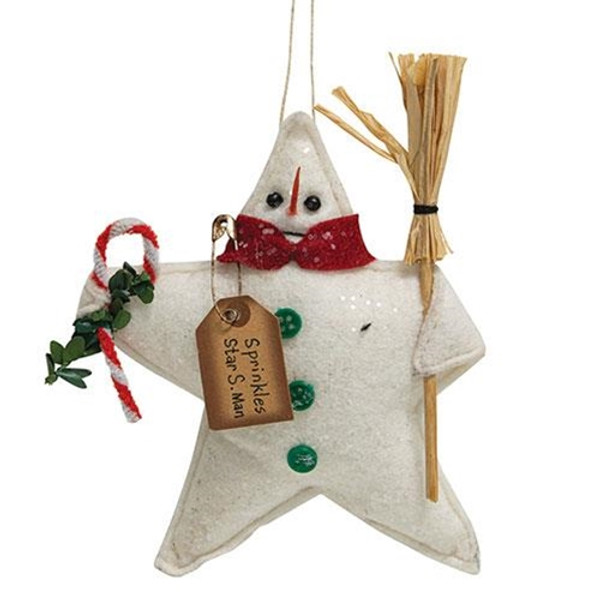 *Sprinkles Star S. Man Ornament GCS38121 By CWI Gifts
