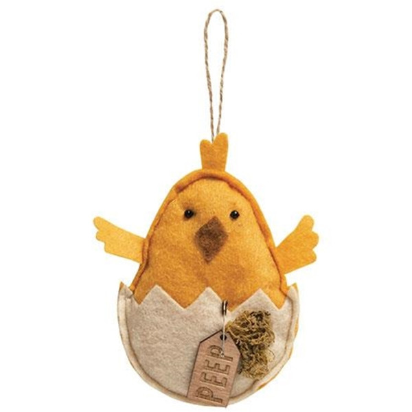 Felt Hatching Peep Chick Ornament GCS38401 By CWI Gifts