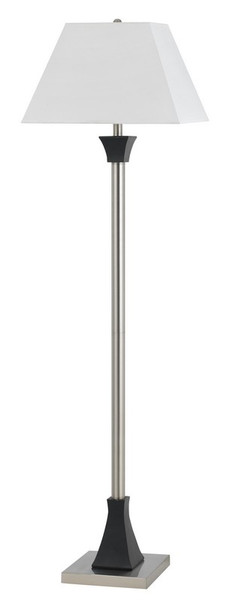 LA-8021FL-1-BS Tall Metal Floor Lamp In Brushed Steel by Calighting