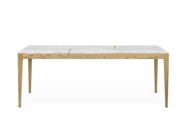 TemaHome Utile Dining Table - White Marble / Oak - 9500.628108