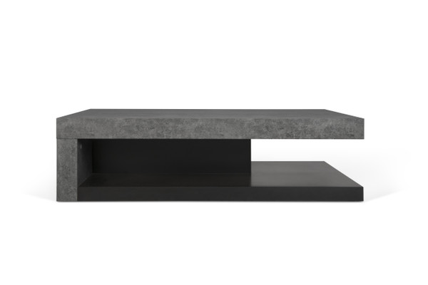 TemaHome Detroit Coffee Table - Concrete and Pure Black - 9000.625039