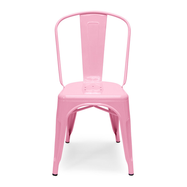 Aeon Pink Galvanized Steel Dining Chair - Set Of 2 AE3535-Pink