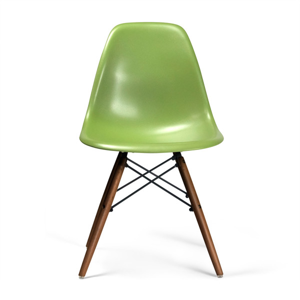 Aeon Green Dining Chair With Walnut Finished Legs AE6501-Green-Walnut