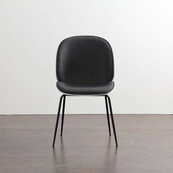Aeon Dining Chair - White/Grey Fabric - Set Of 2 AE8602-Grey
