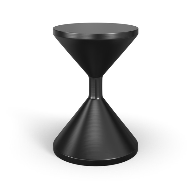 Aeon Black Hourglass Accent Table AECR-31912