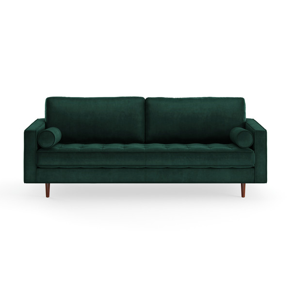 Aeon Bloomfield Emerald Green Velvet Sofa AETH63-Emerald-Green