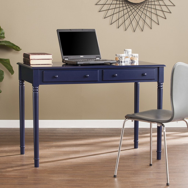 Navy Blue Writing Desk 402082 By Homeroots