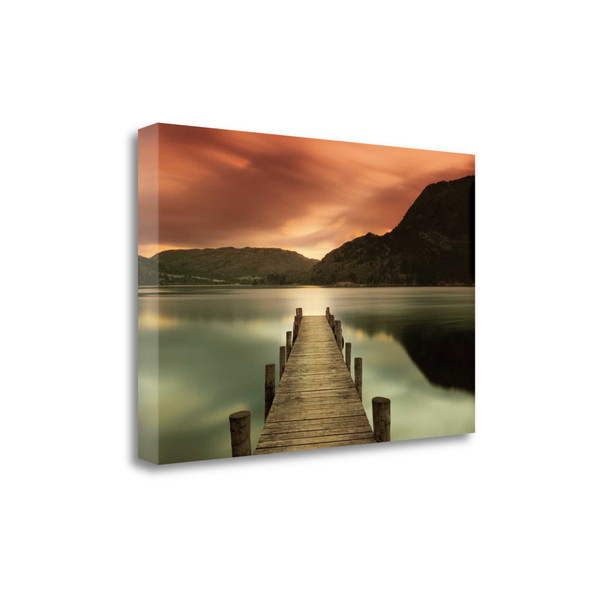 39" Gorgeous Sunset Over The Lake Giclee Wrap Canvas Wall Art 433727 By Homeroots