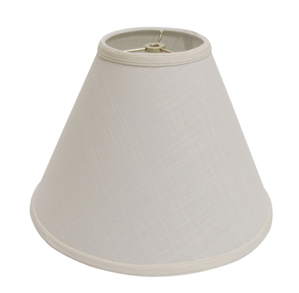 13" Off White Deep Cone Linen Lampshade 469896 By Homeroots