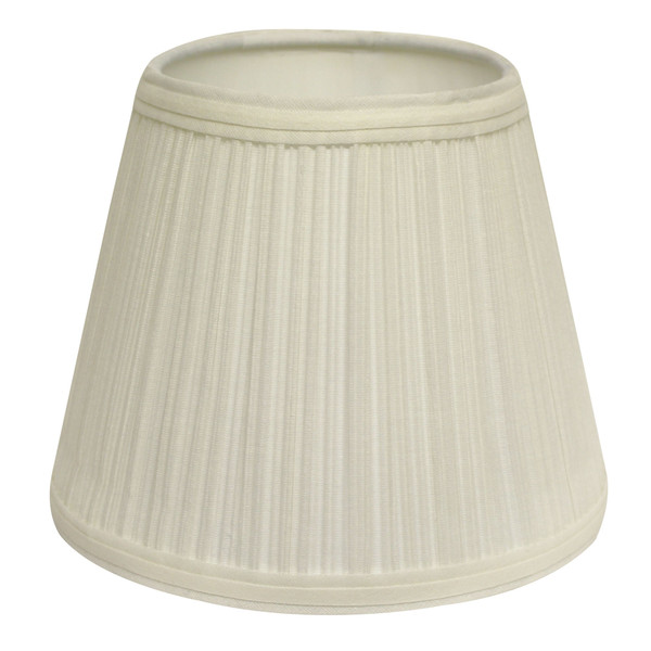 19" White Empire Slanted Broadcloth Lampshade 469962 By Homeroots