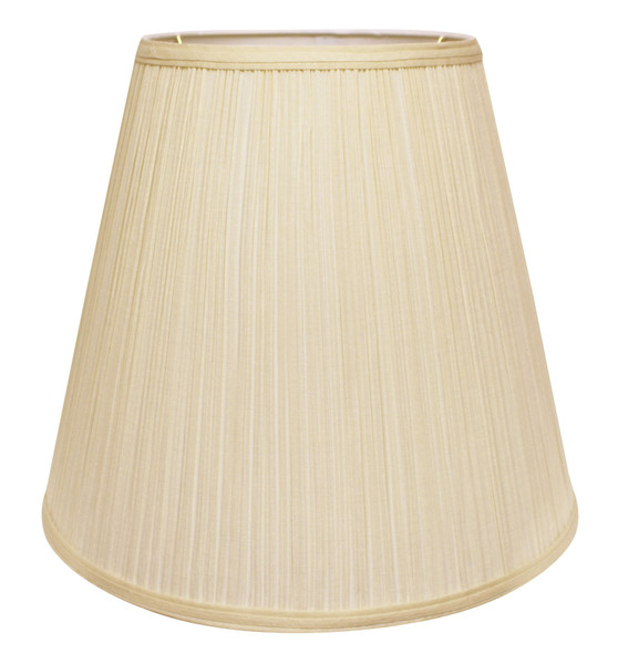 18" Ivory Deep Empire Broadcloth Lampshade 470022 By Homeroots