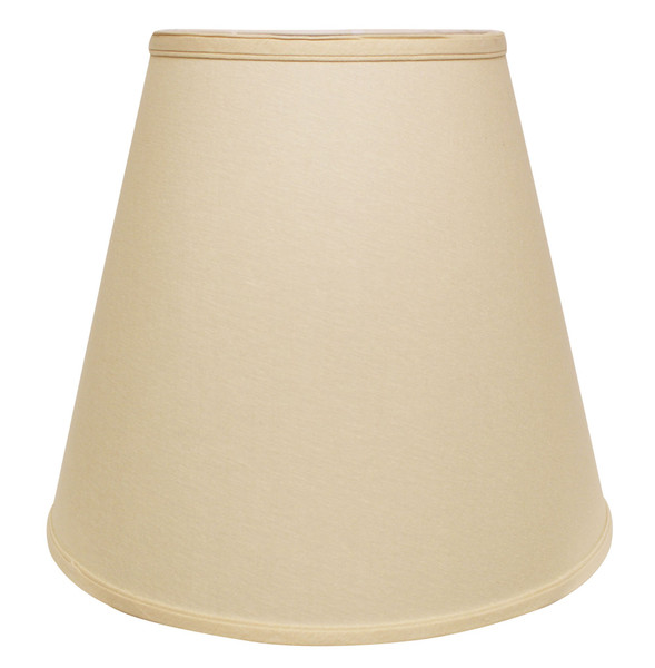 18" Parchment Biege Empire Linen Lampshade 470024 By Homeroots